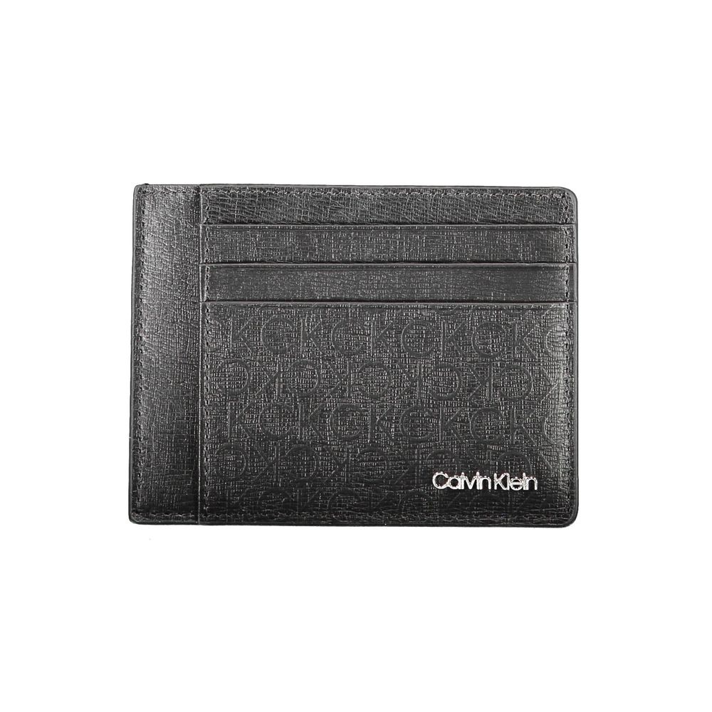 Black Polyester Men Wallet