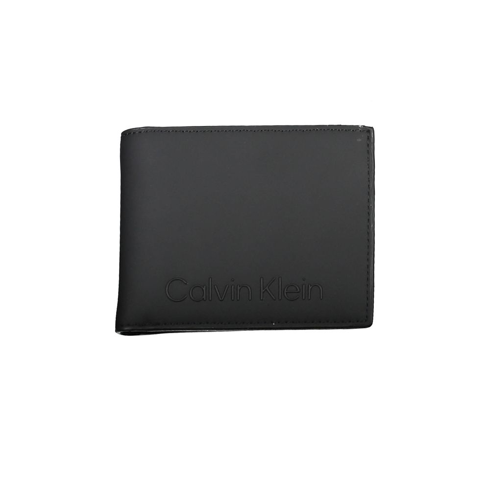 Black Polyester Men Wallet