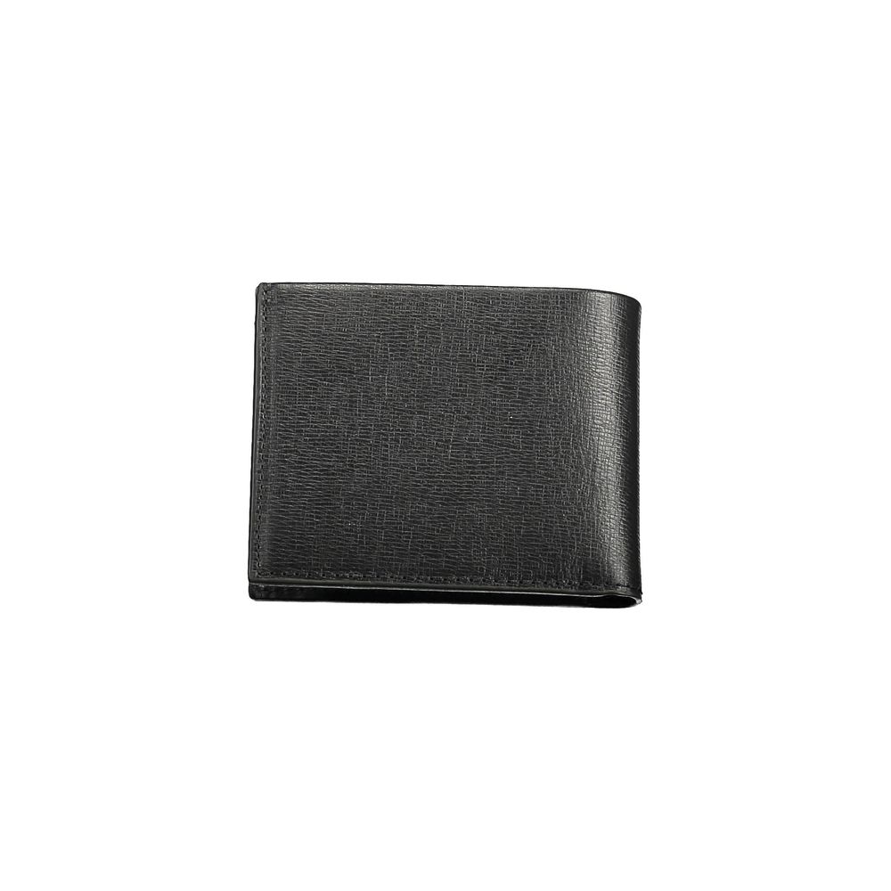 Black Polyester Men Wallet