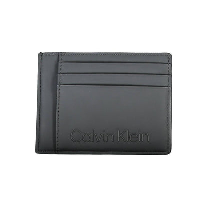 Black Polyester Men Wallet