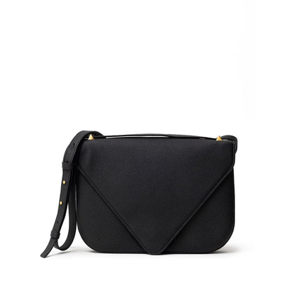 Black Leather Shoulder Bag