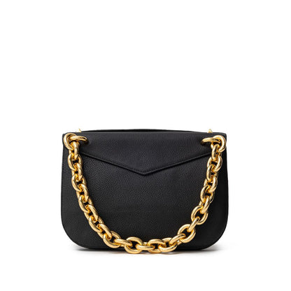 Black Leather Shoulder Bag