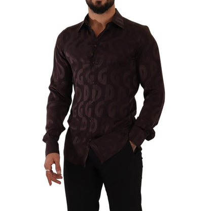 Bordeaux Silk Shirt