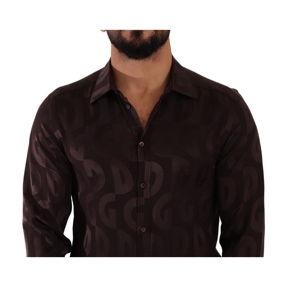 Bordeaux Silk Shirt