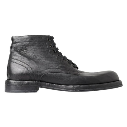 Black Horse Leather Boot