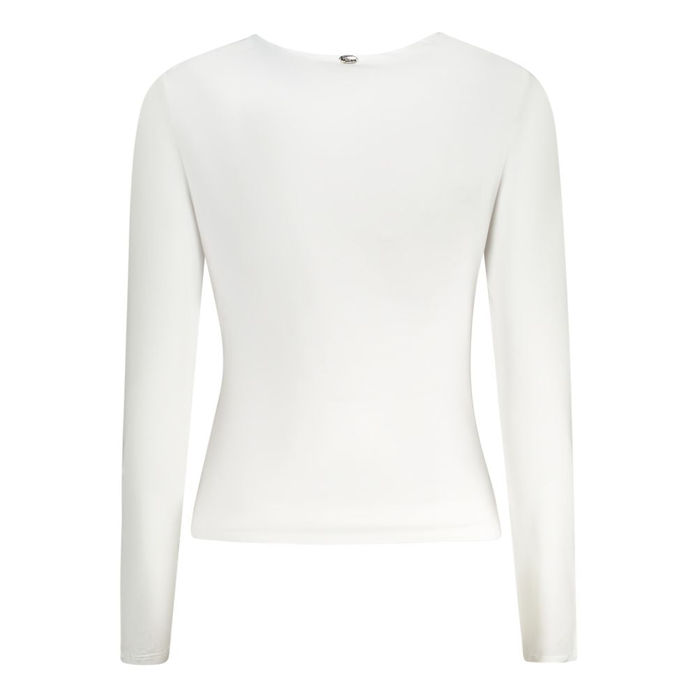 White Polyester Women Top