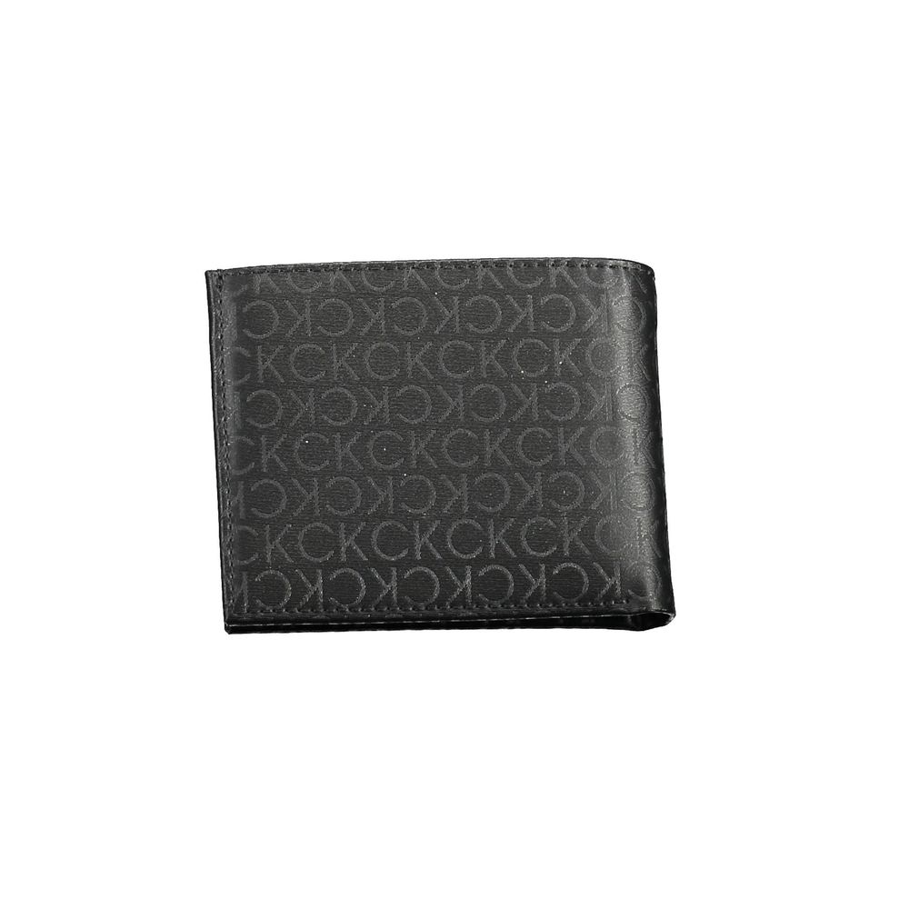 Black Polyester Men Wallet