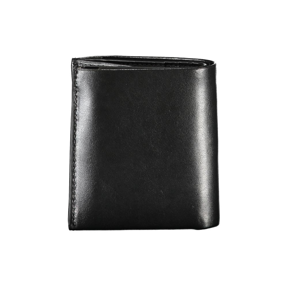 Sleek Black Leather RFID Wallet