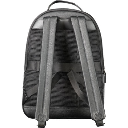 "Black Polyethylene Men Backpack"