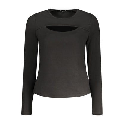 Black Viscose Women Top