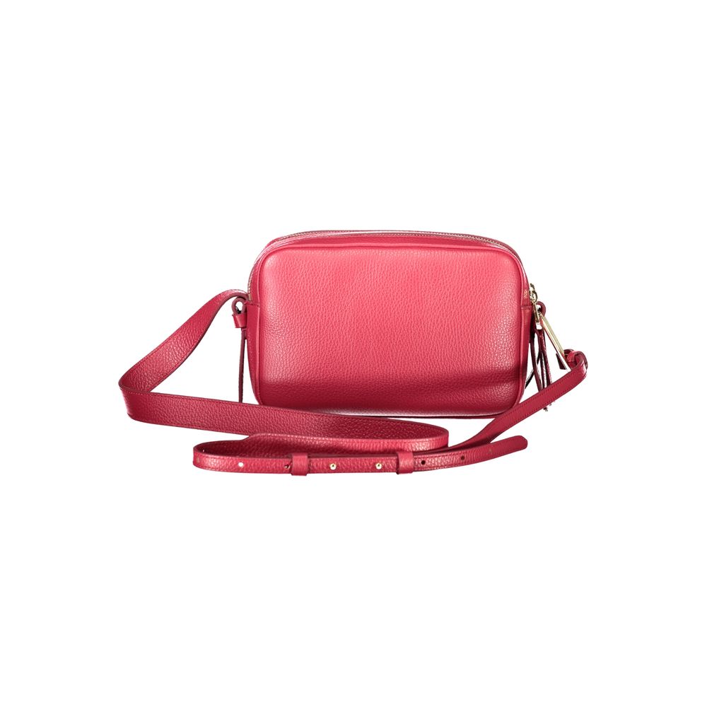 Red Leather Women Handbag