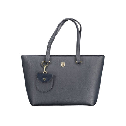 Blue Polyethylene Women Handbag