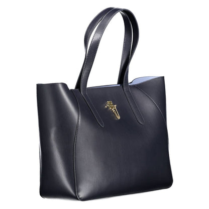 Blue Polyethylene Women Handbag