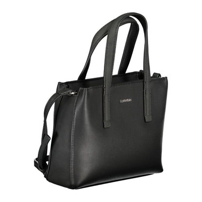 Black Polyester Handbag