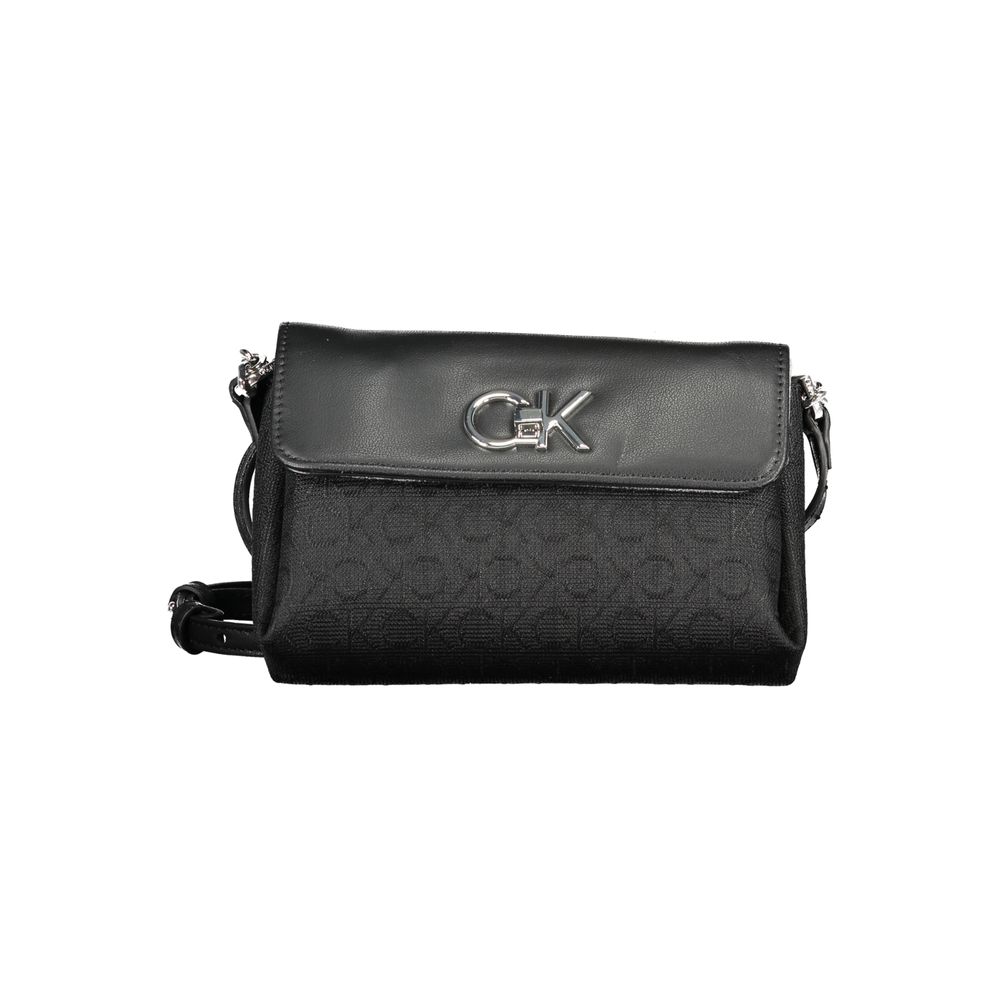 Black Polyester Handbag