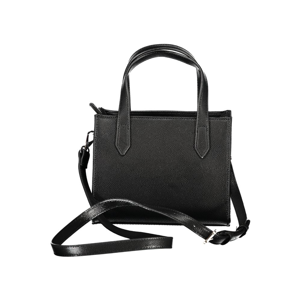 Black Polyethylene Women Handbag