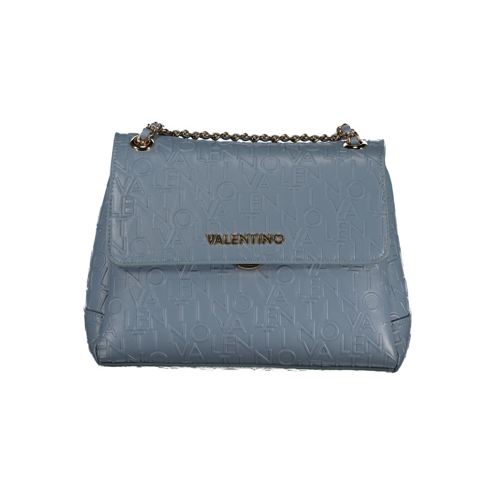 Light Blue Polyethylene Women Handbag