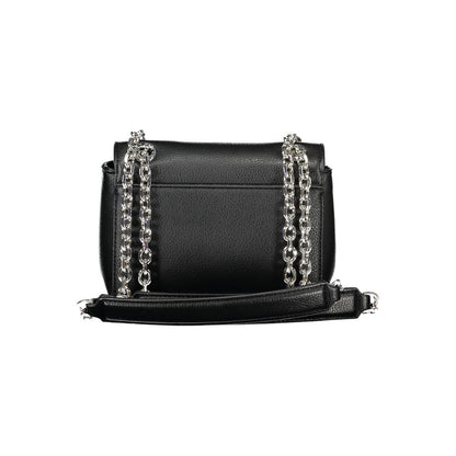 Black Polyethylene Women Handbag