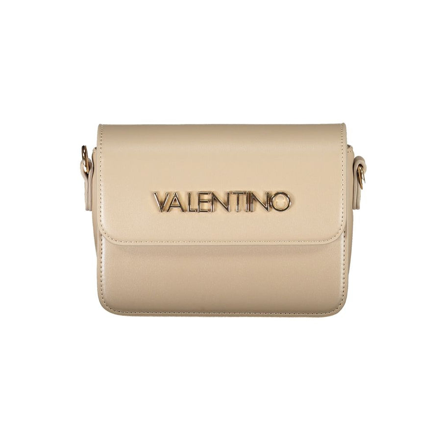 Beige Polyethylene Women Handbag