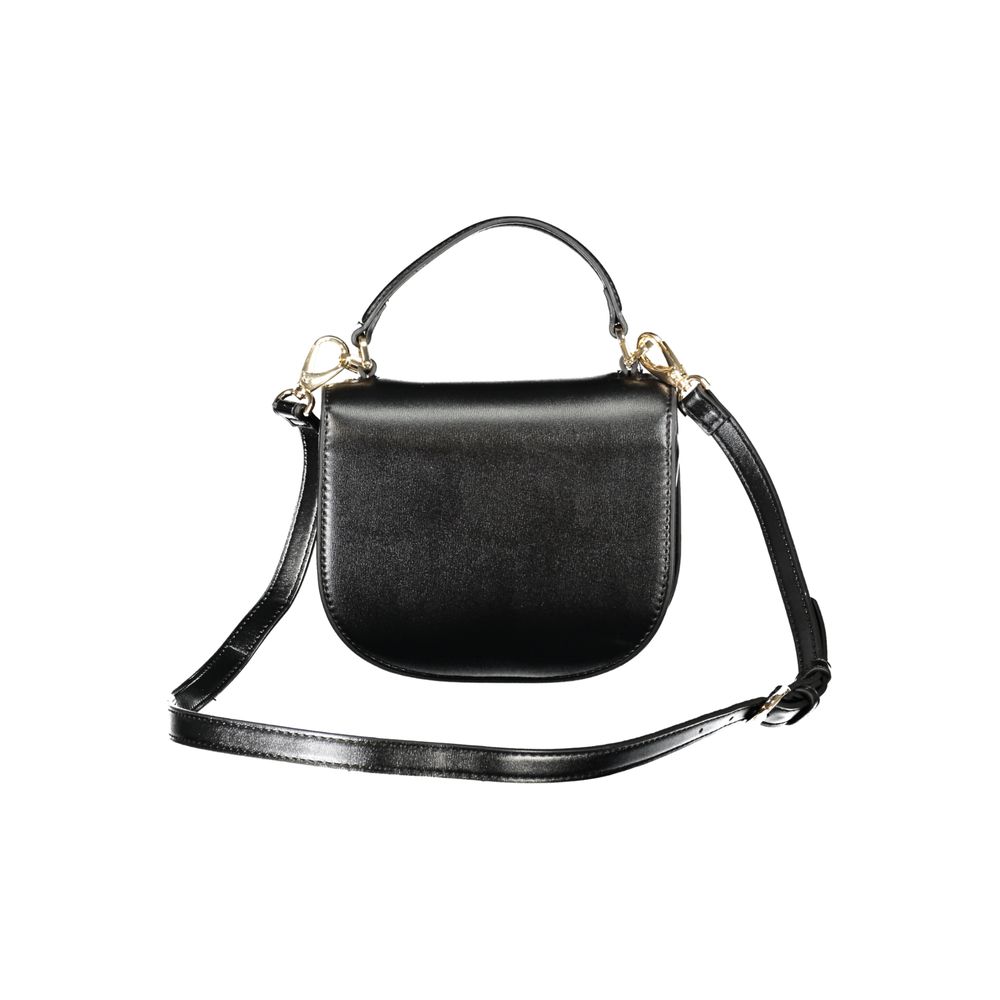 Black Polyethylene Women Handbag