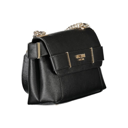 Black Polyethylene Women Handbag