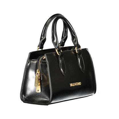 Black Polyethylene Women Handbag