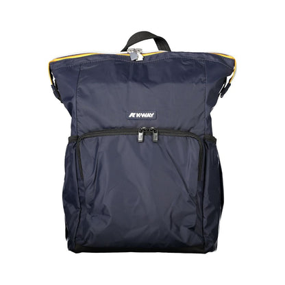 Blue Polyamide Men Backpack