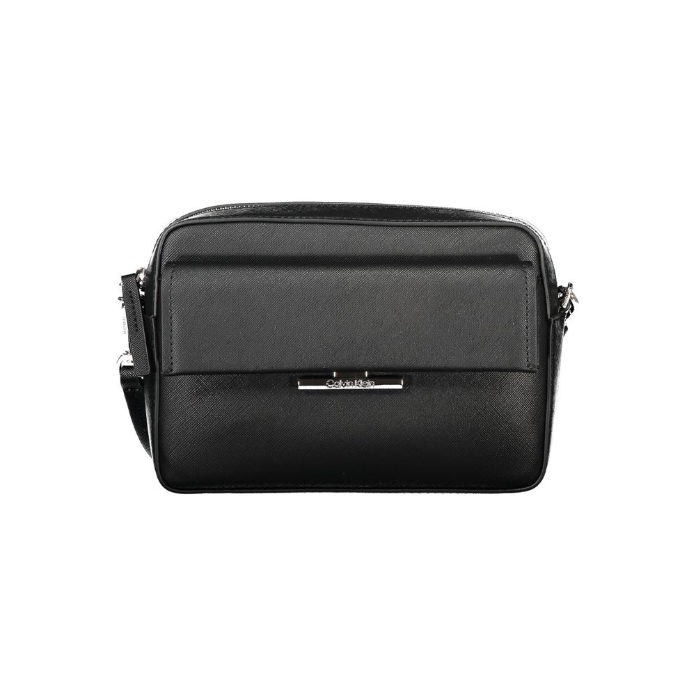 Black Polyethylene Women Handbag