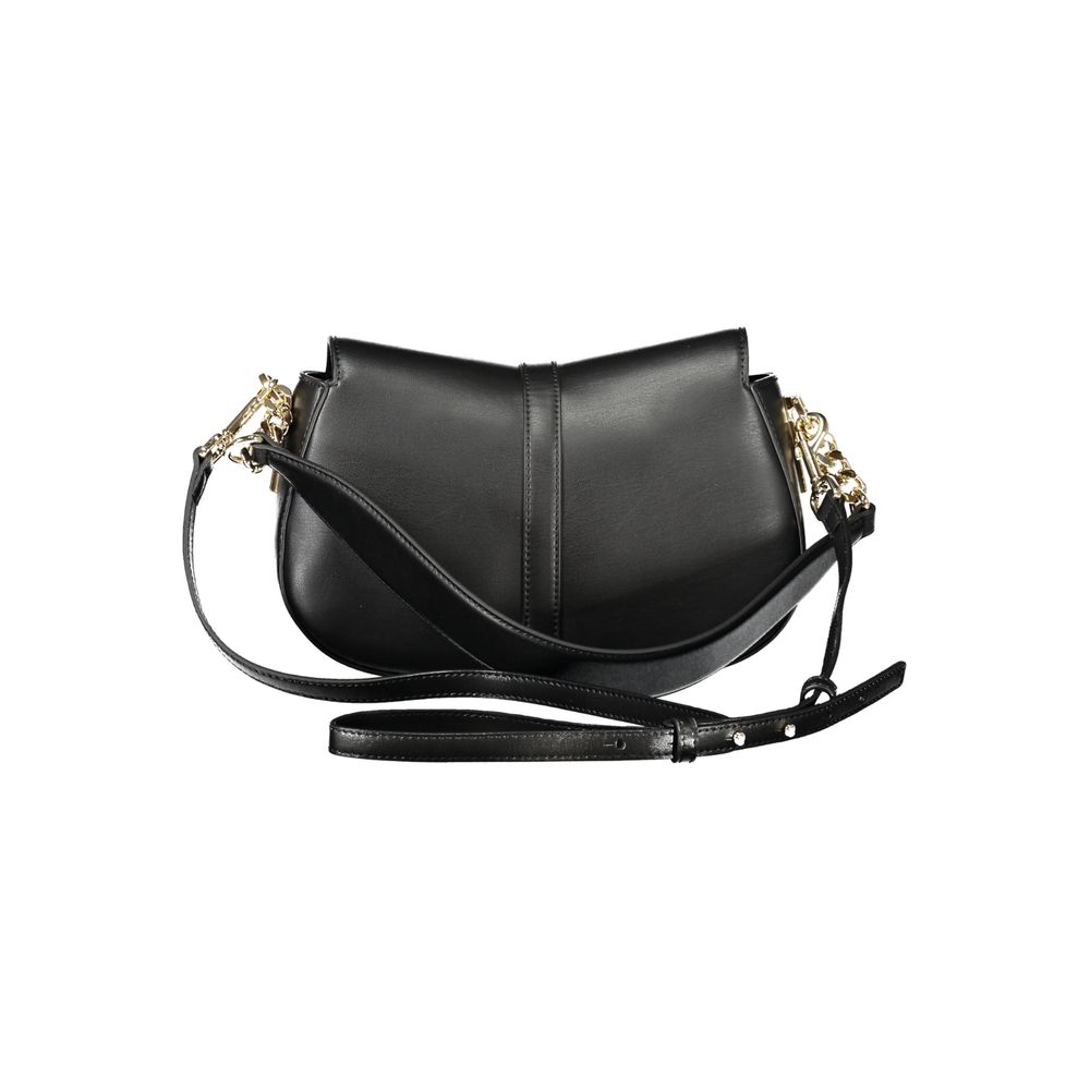 Black Polyethylene Women Handbag