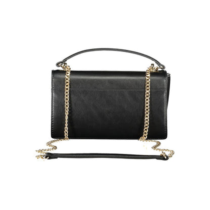 Black Polyethylene Women Handbag