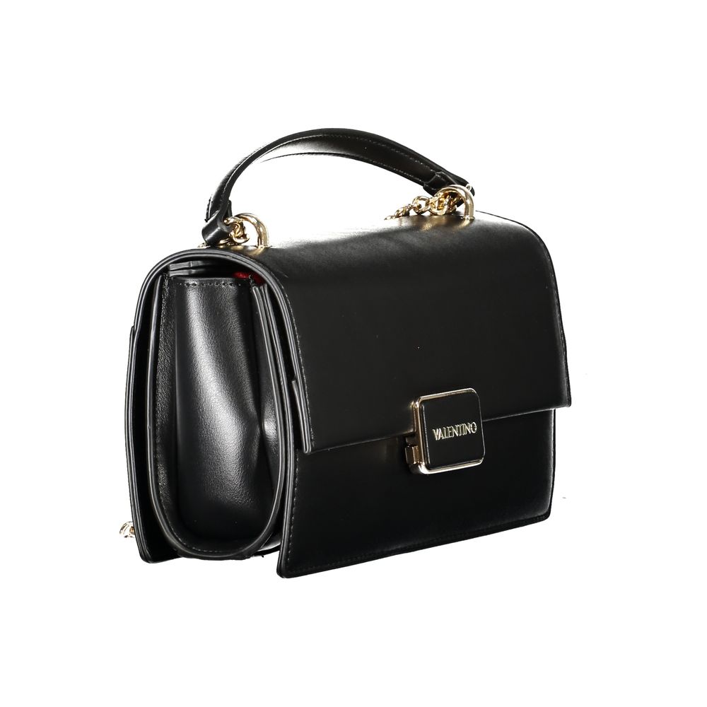 Black Polyethylene Women Handbag