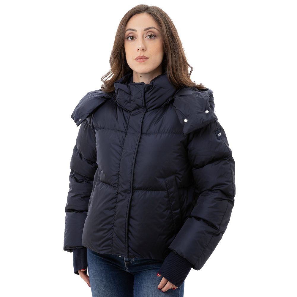 Blue Polyamide Jackets And Coat