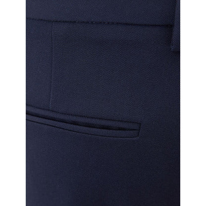Blue Wool Dress Pants