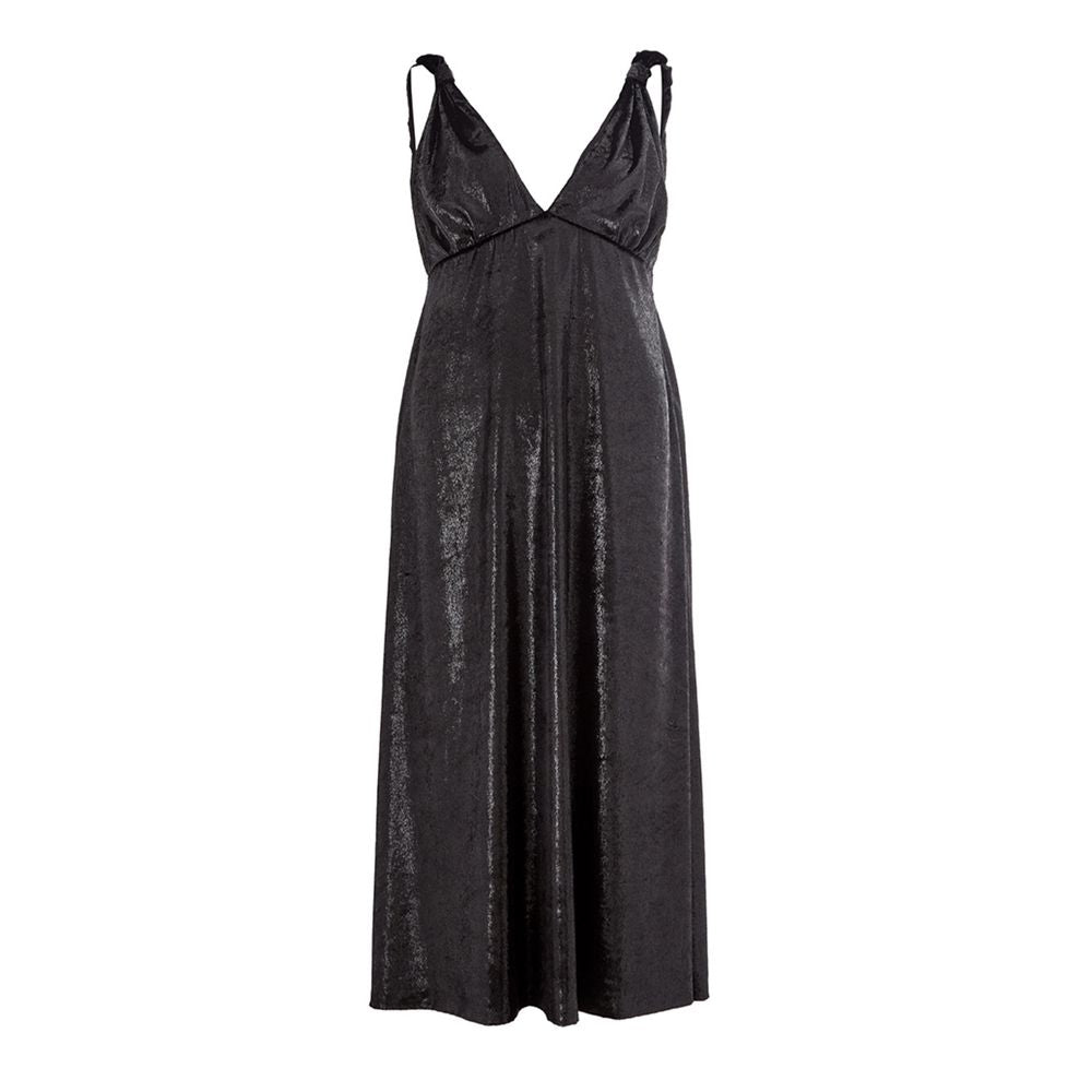 Black Polyester Cocktail Dress