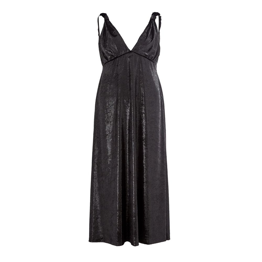 Black Polyester Cocktail Dress