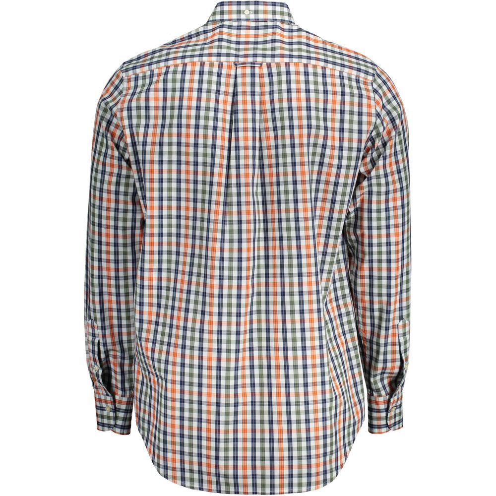 Green Cotton Men Shirt