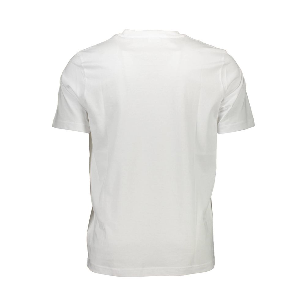 White Cotton Men T-Shirt