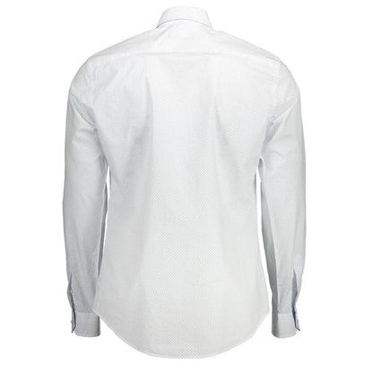 White Cotton Men Shirt