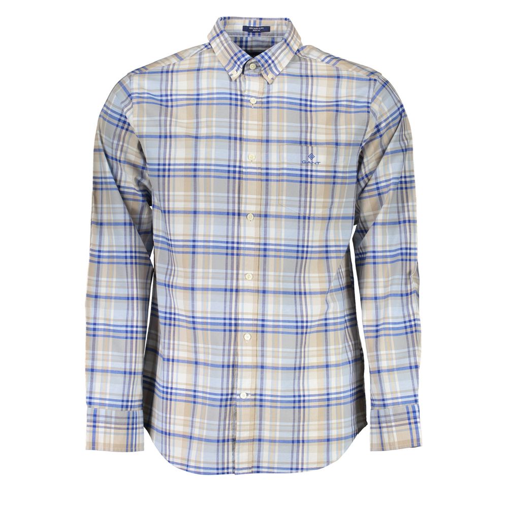 Light Blue Cotton Men Shirt