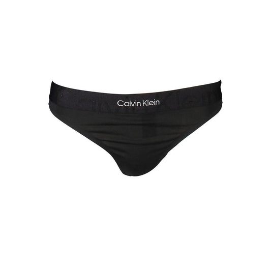 Black Cotton Women Thong