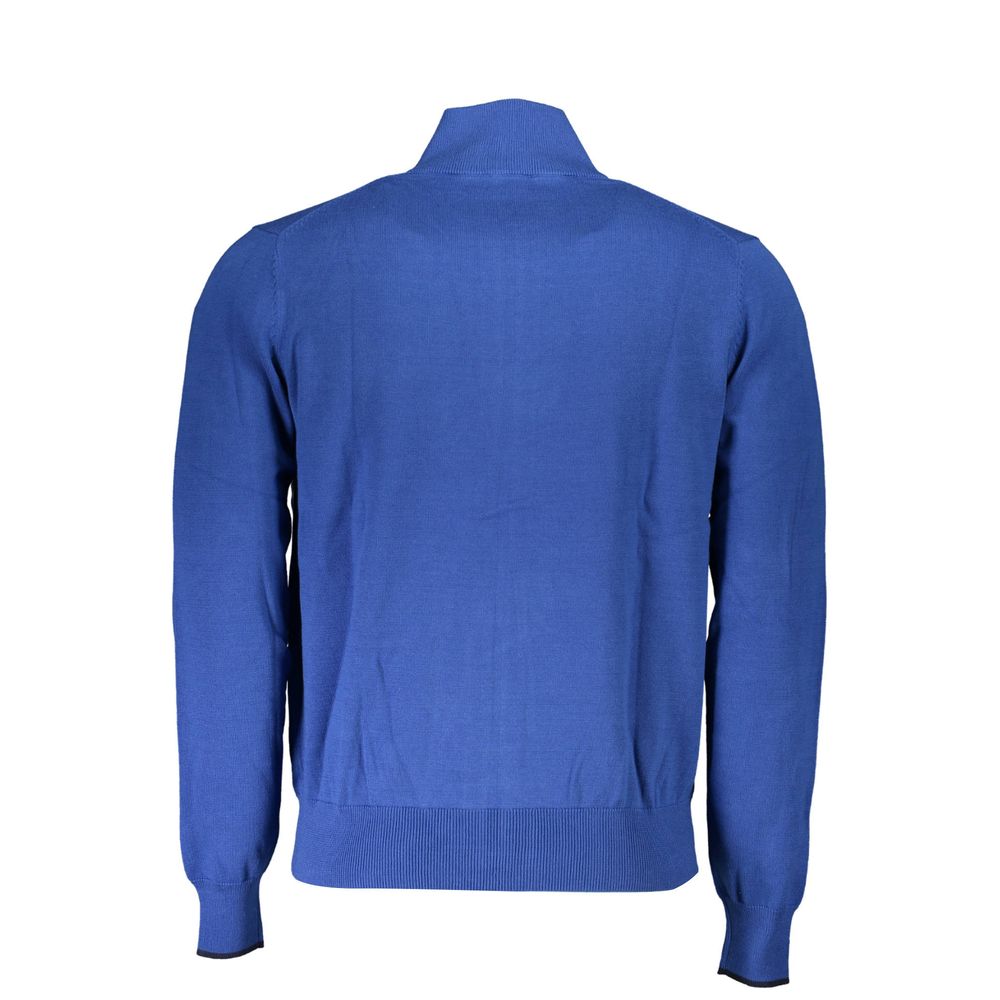 Blue Organic Cotton Men Sweater