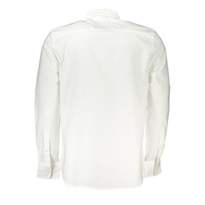 White Cotton Men Shirt