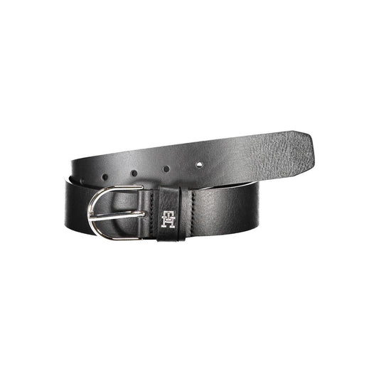 Black Leather Women Belt