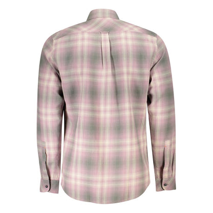 Pink Cotton Men Shirt