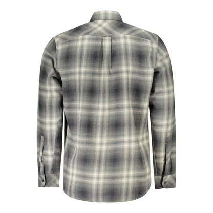 Green Cotton Men Shirt