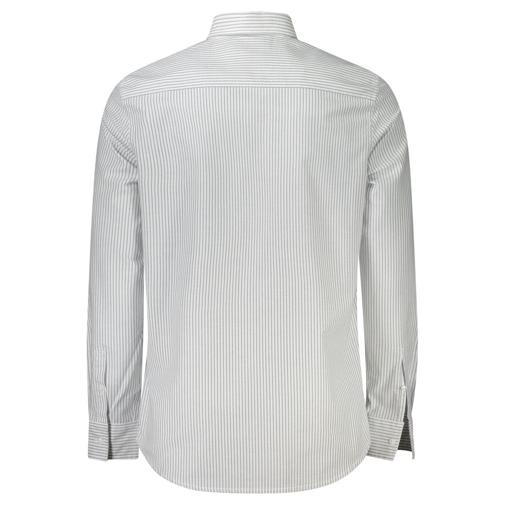 White Cotton Men Shirt