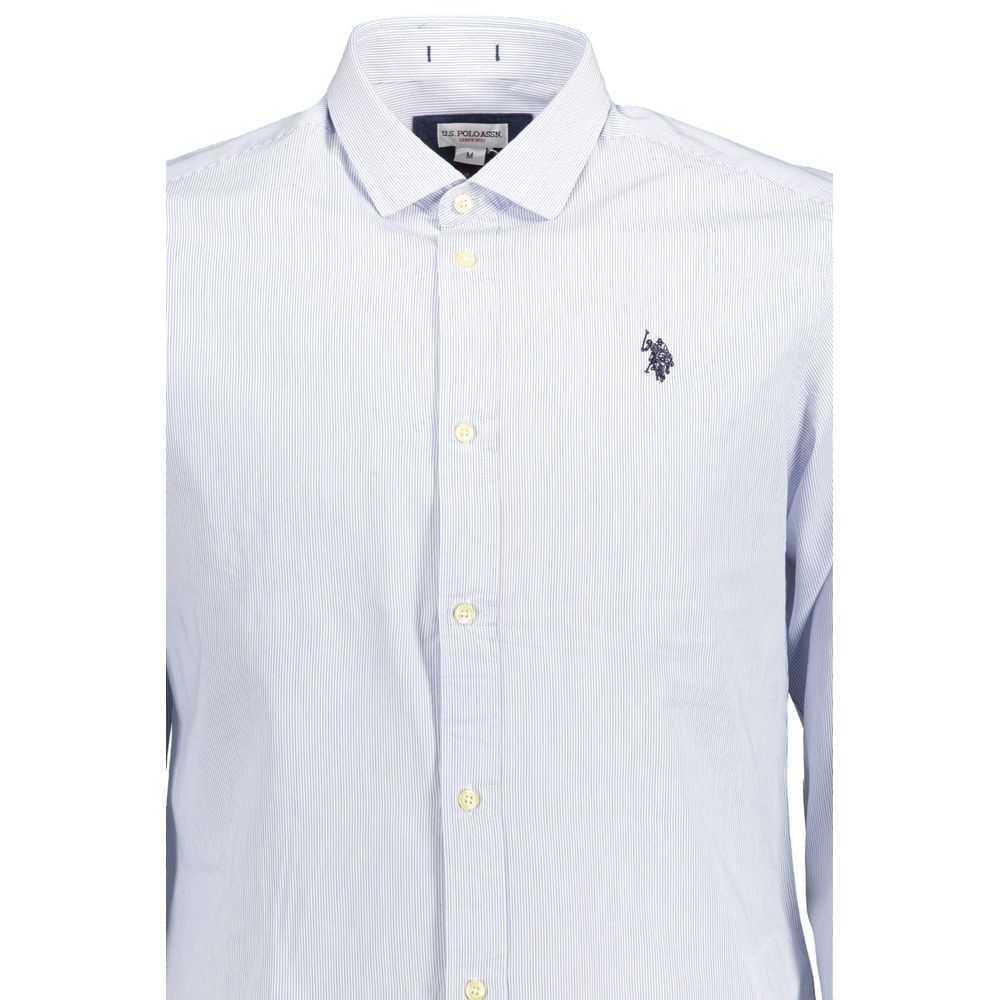 Light Blue Cotton Men Shirt