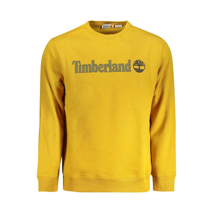 Yellow Cotton Men Sweater