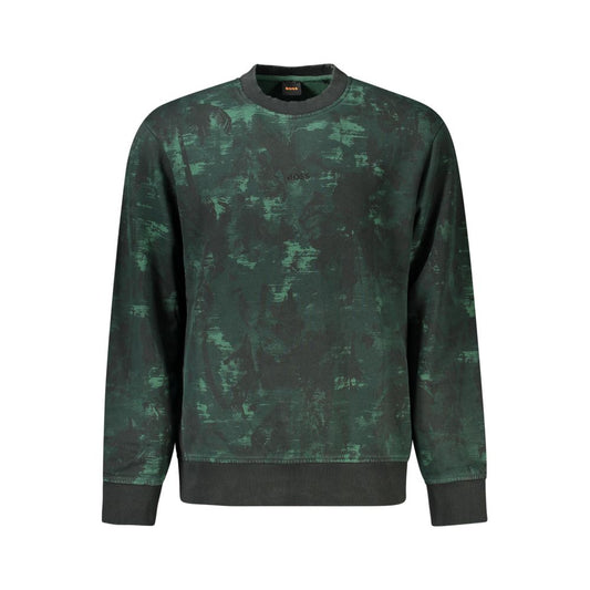 Green Cotton Men Sweater