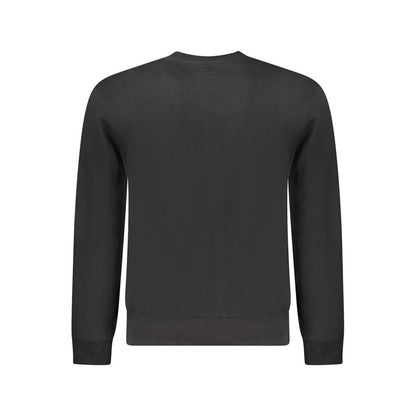 Black Cotton Men Sweater